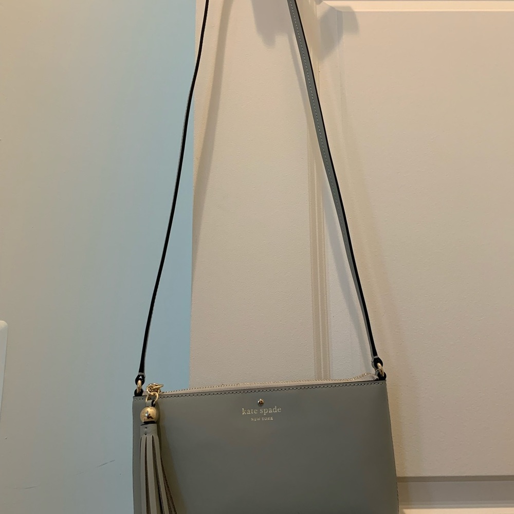 KATE SPADE Blue IVY STREET AMY CROSSBODY Avalon Mist Purse Leather Small - Picture 2 of 6